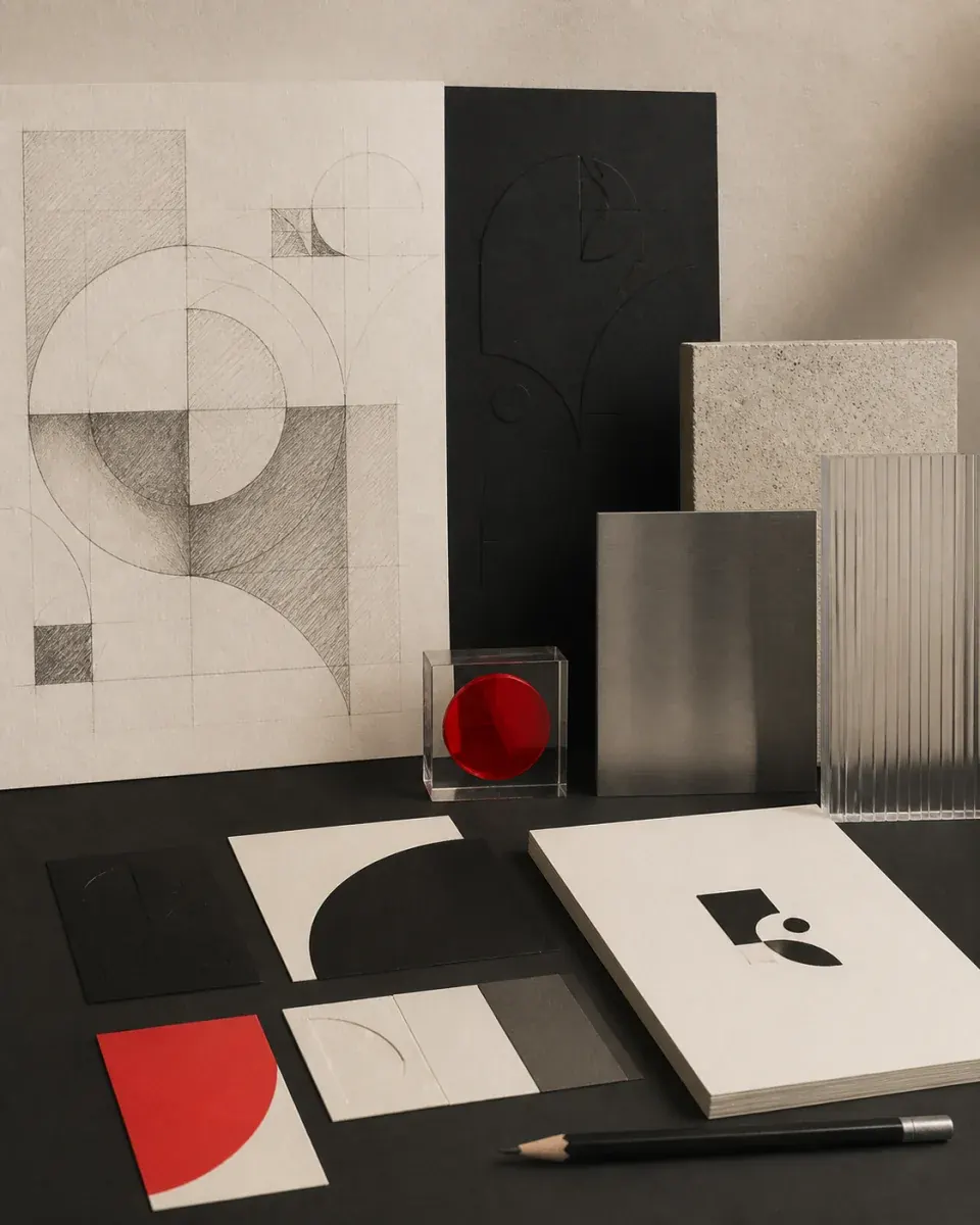 Brand identity system applied consistently across surfaces