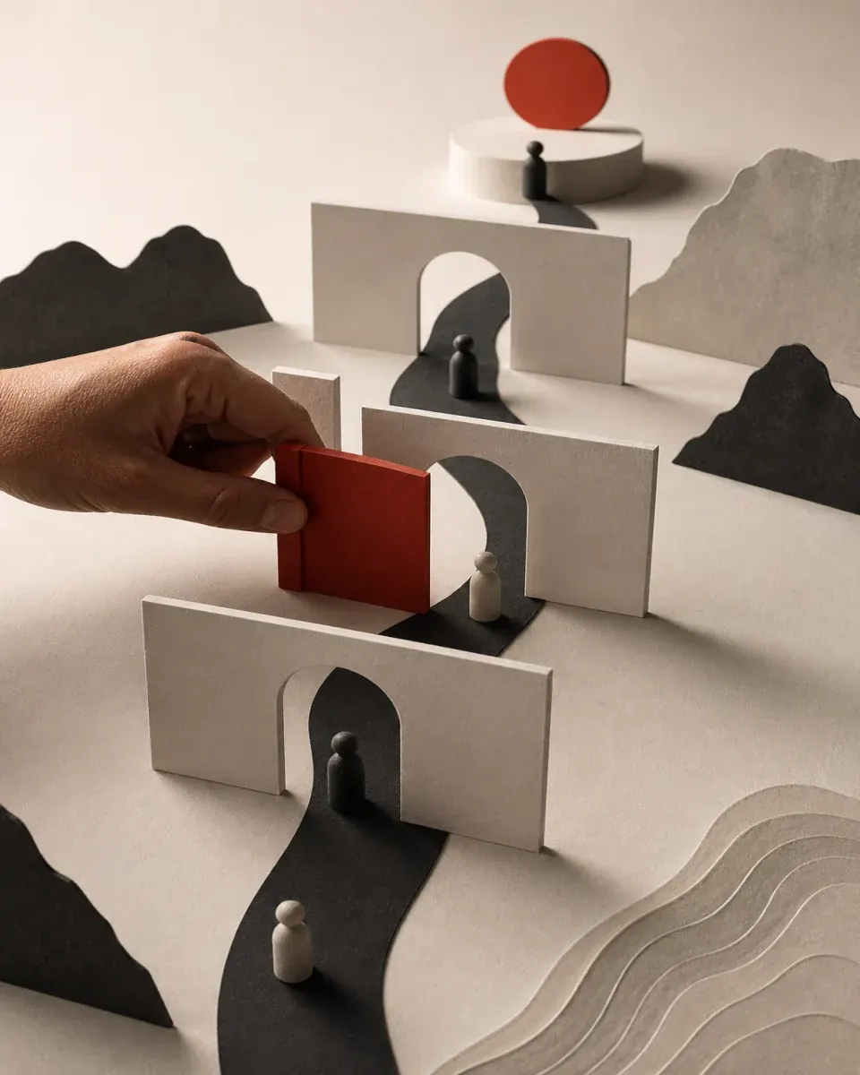 Conversion journey with a friction point becoming a measurable path